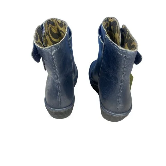 NWT Fly London Yava Ankle Boots EU 41 US 10/10.5 Gray Blue New MSRP$225 - Picture 9 of 16
